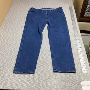 Rustler Blue denim jeans 100% cotton men 44X32. SKU-B356